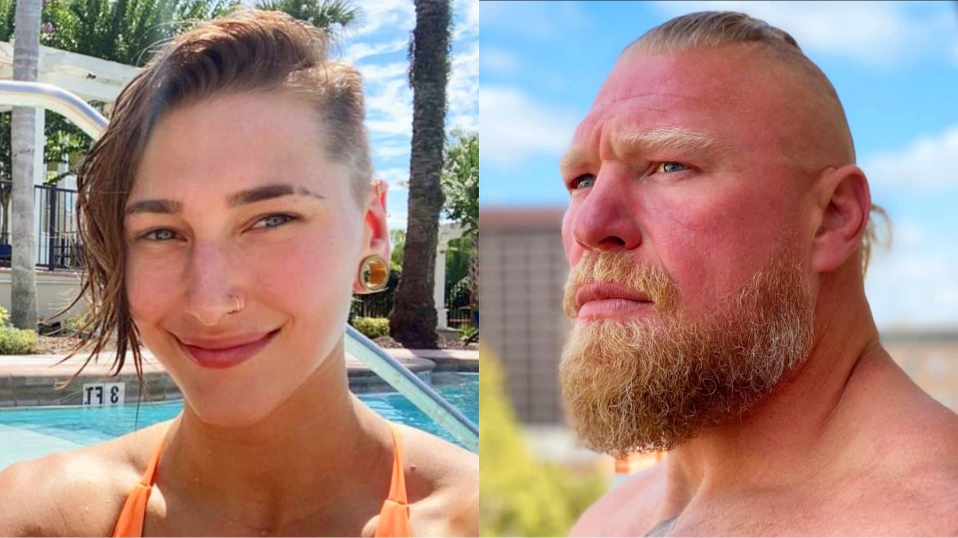Rhea Ripley (left) and Brock Lesnar (right) currently have major roles on WWE RAW 