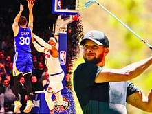 "This shot was the distance of 19 NBA 3-pointers" - Steph Curry's shooting stroke extends to the golf course to make history-