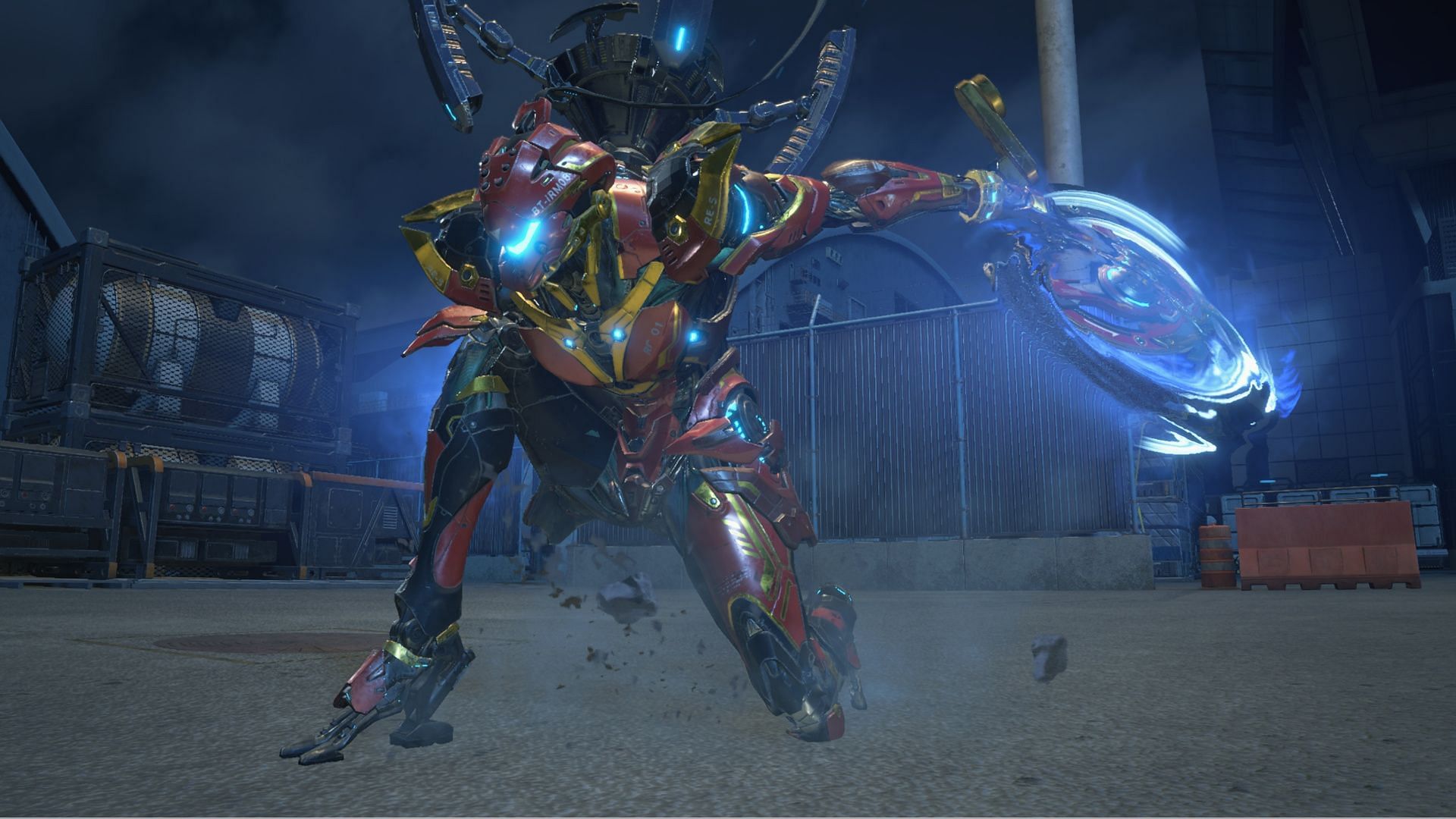 The Variant suit of Zephyr is called the Energy Chakram (Image via Capcom)