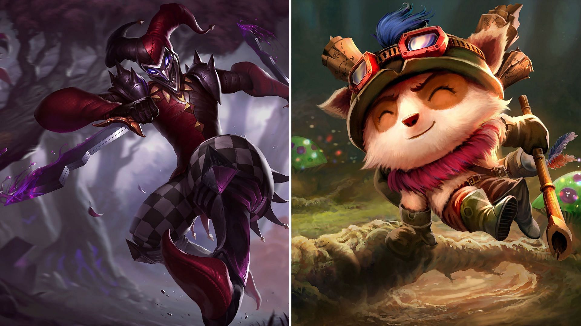 Shaco and Teemo in League of Legends: Arena (Image via Riot Games)