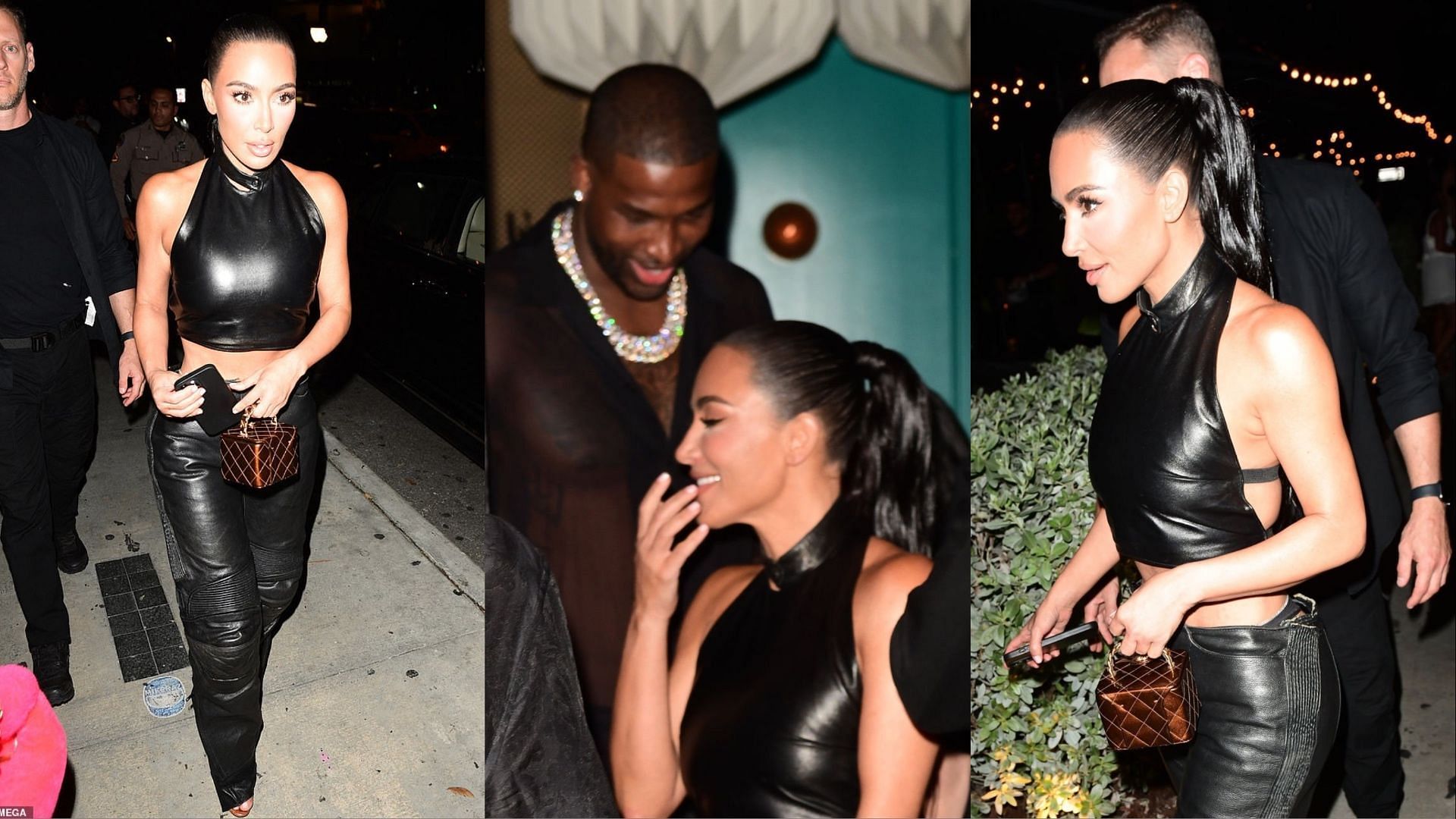 Kim Kardashian and Tristan Thompson spotted together in Miama, Florida. (Images via Mega/Getty Images)