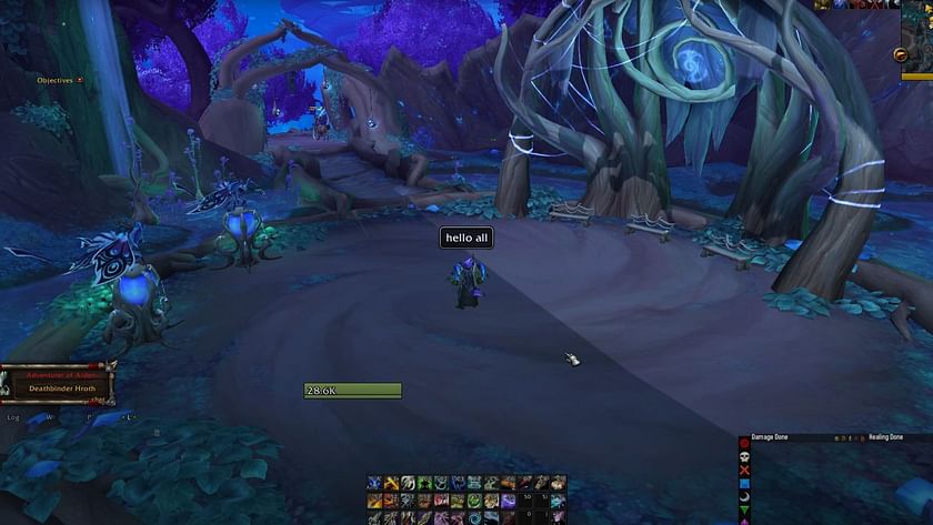 How to change the World of Warcraft text bubble size?