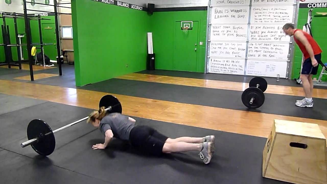 The burpees facing bar&#039;s quick tempo and great intensity raise your heart rate (Image via Youtube/ mangiamassie)
