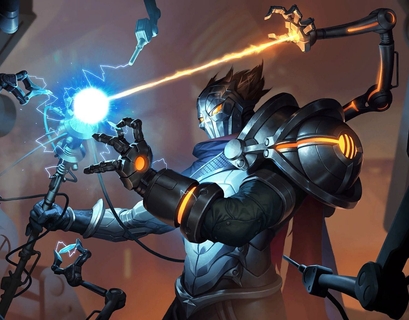 Splash art for Champion Viktor as seen in the League of Legends video game. (Image via Riot Games)