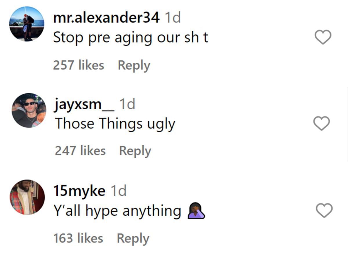 Fan comments (Image via Instagram)