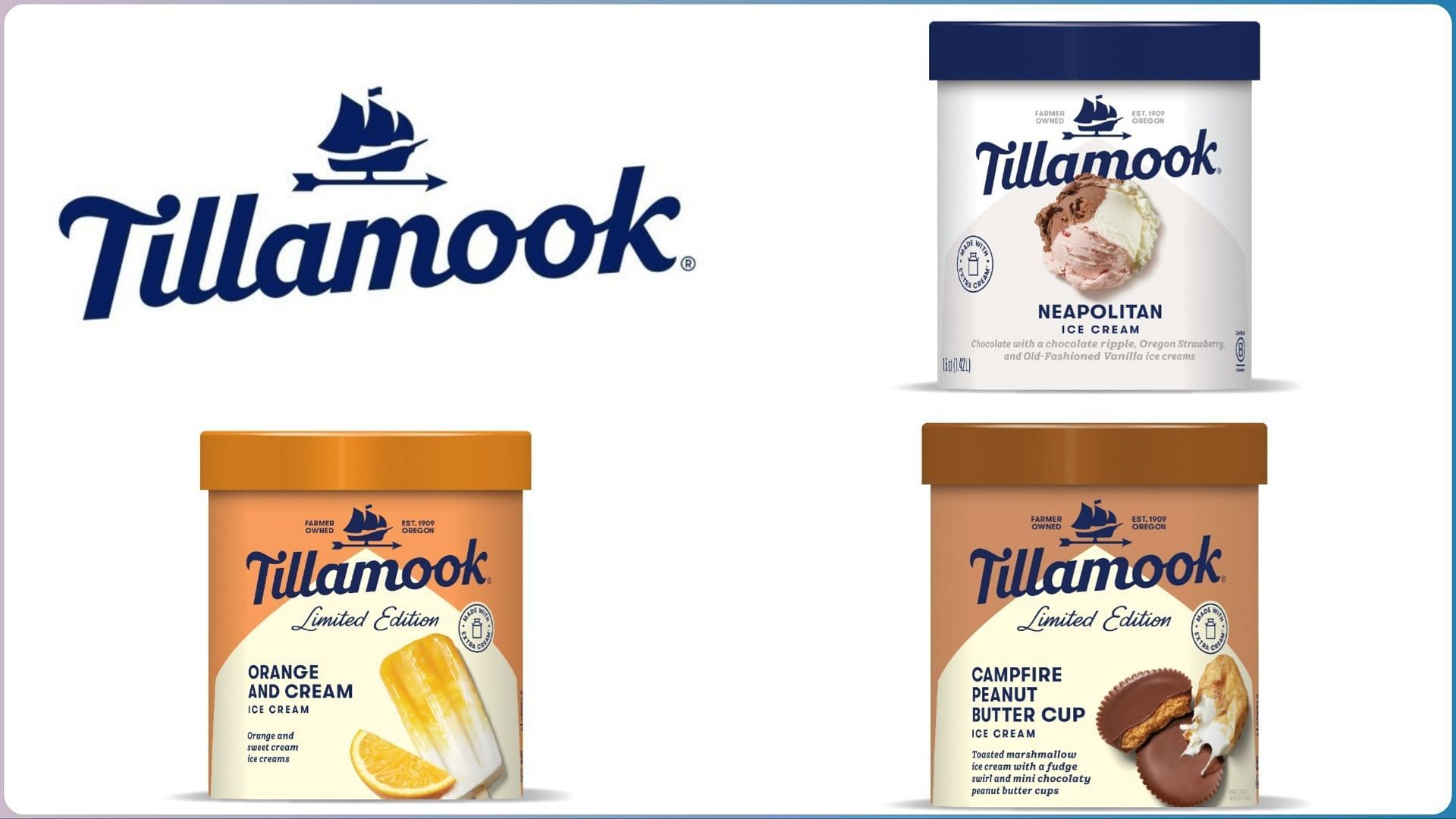 Tillamook County Creamery Association adds three new summer ice cream flavors to its roster (Image via Tillamook)