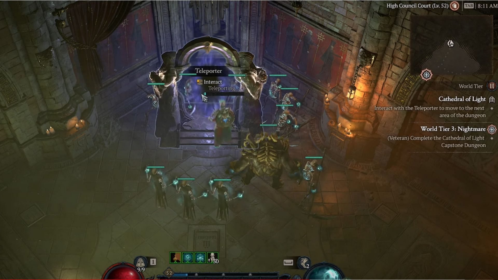 Your next task will be to interact with the Teleporter (Image via Blizzard Entertainment)