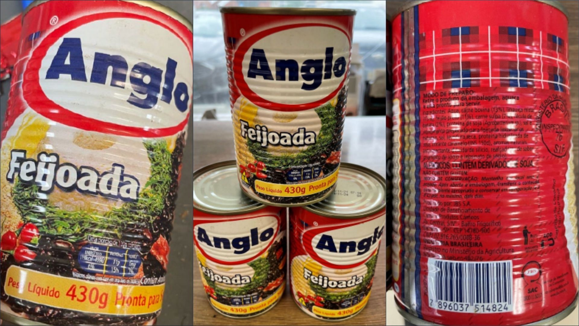 The recalled pork and beef bean stew products are ineligible to be sold in the United States and should not be consumed (Image via FSIS)