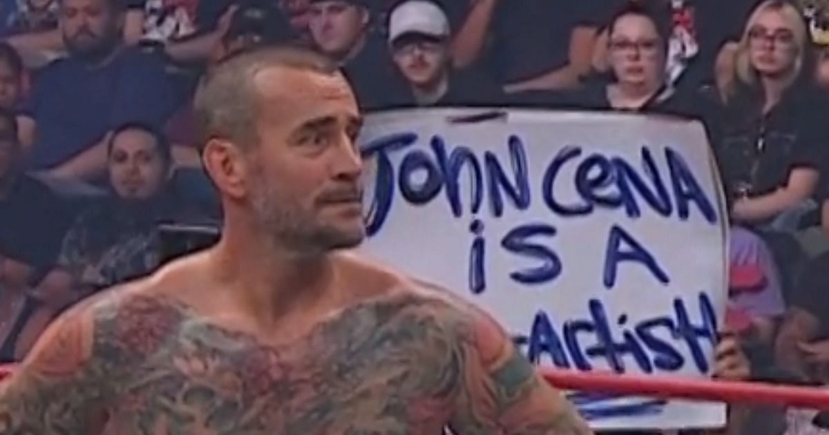 Insulting fan sign about John Cena