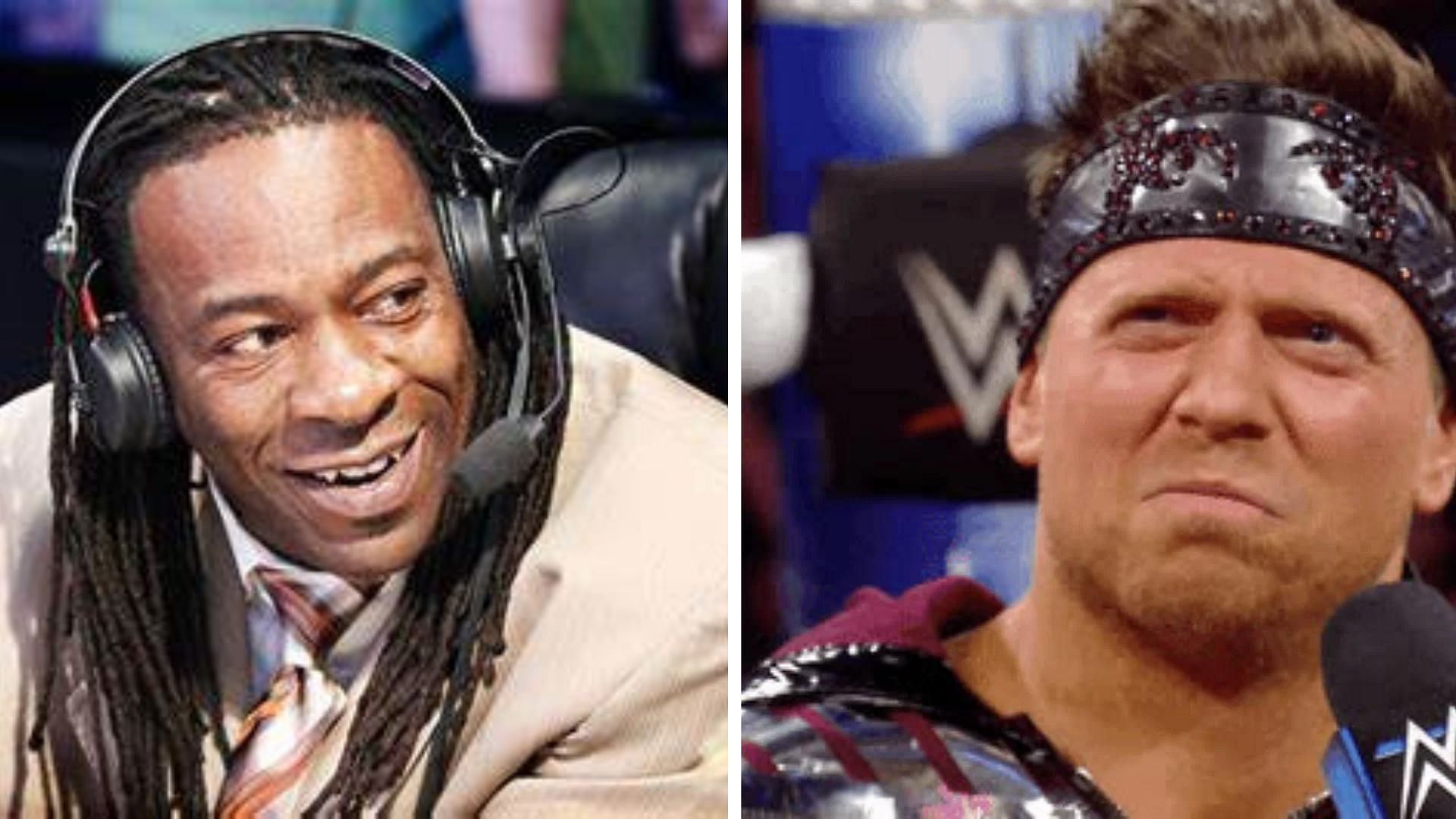 Booker T on the left, The Miz on the right