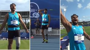 [WATCH] Sumit Antil's throw to break his own record in Men's Javelin Throw F64 category