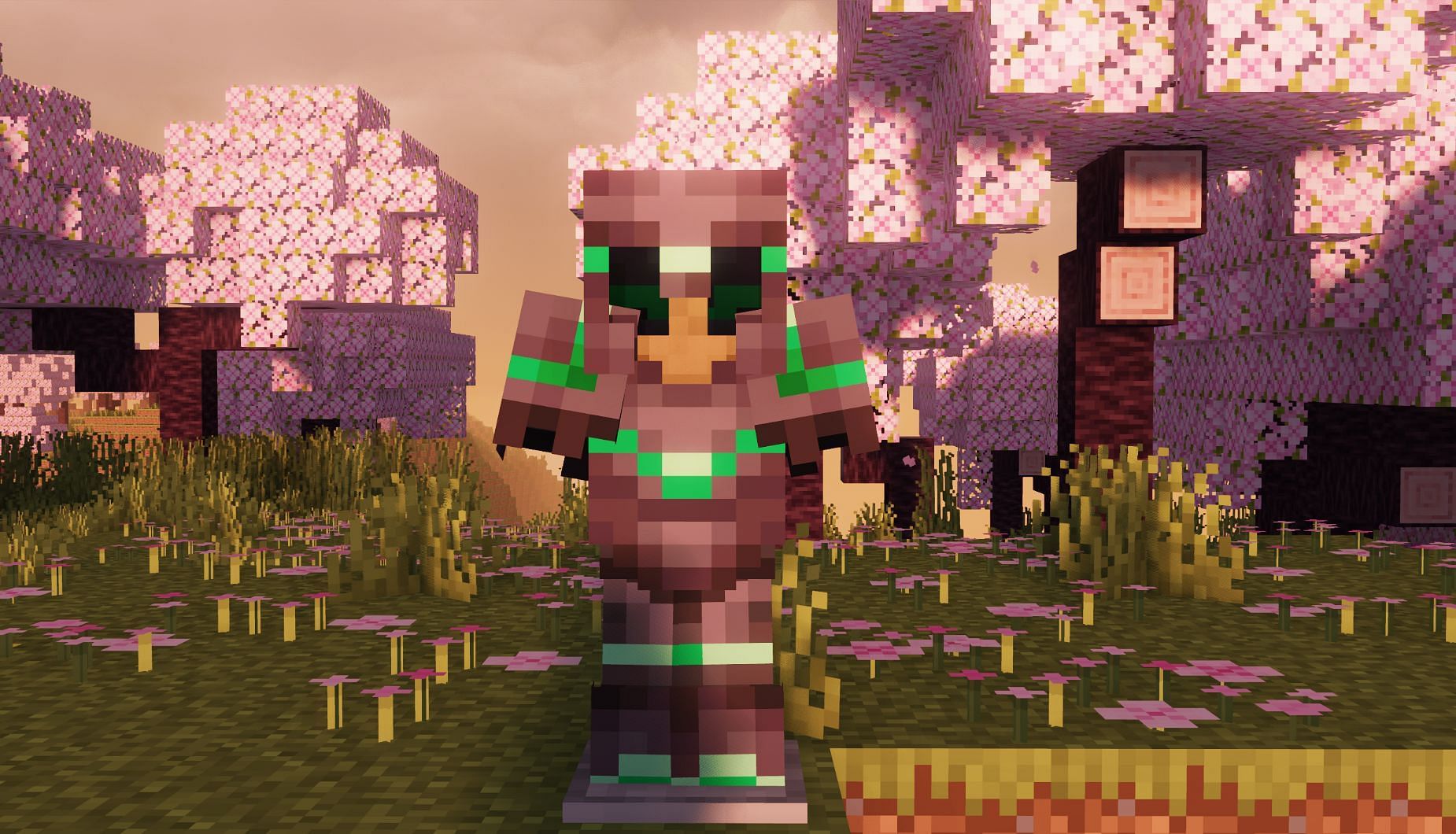 Wild armor trim with green color (Image via Mojang)