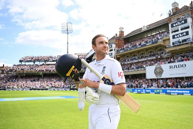 [Watch] England pacer Stuart Broad hits a six off the last ball of his international career in 5th Ashes 2023 Test