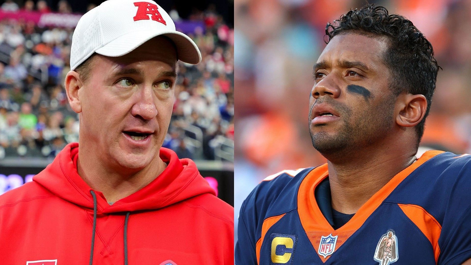 Which of Peyton Manning or Russell Wilson