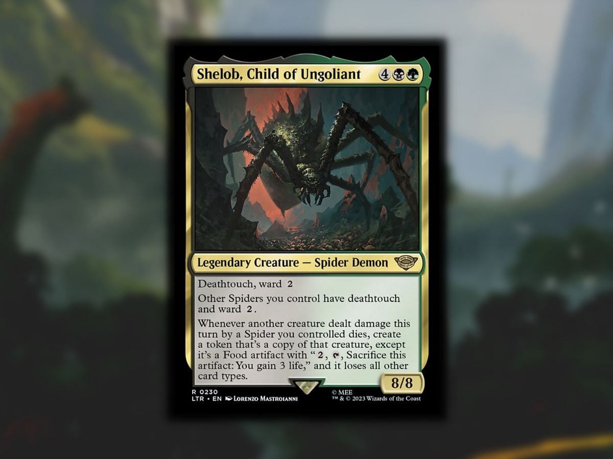 Shelob, Child of Ungoliant in Magic: The Gathering (Image via Wizards of the Coast)