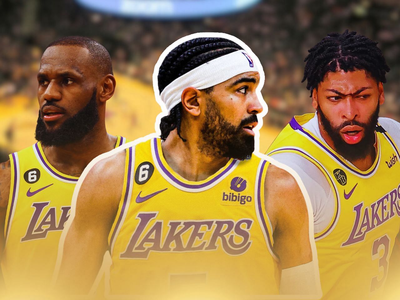 LeBron James, Anthony Davis, Gabe Vincent, Los Angeles Lakers