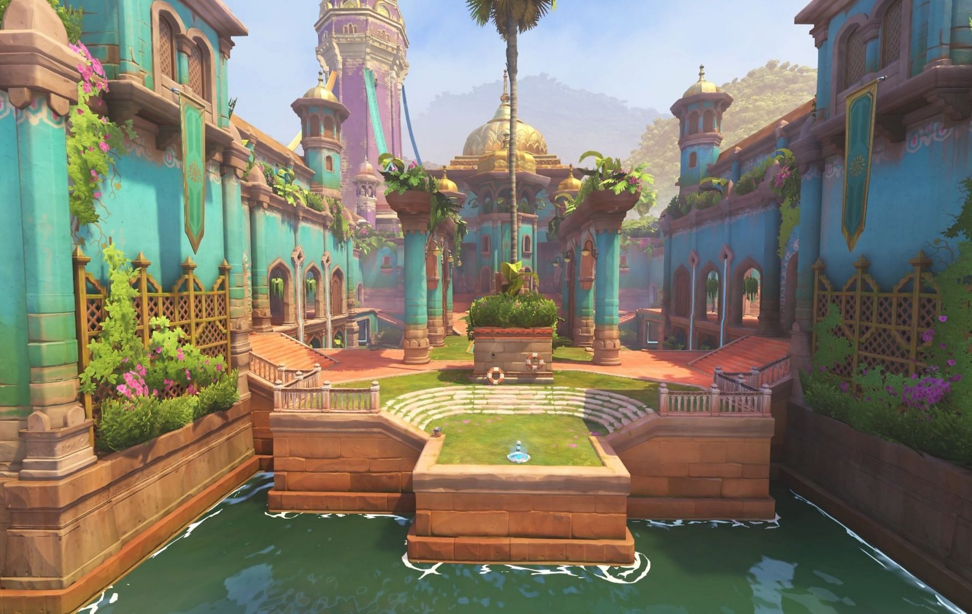 Official screenshot for the new Flashpoint map Suravasa coming to Overwatch 2