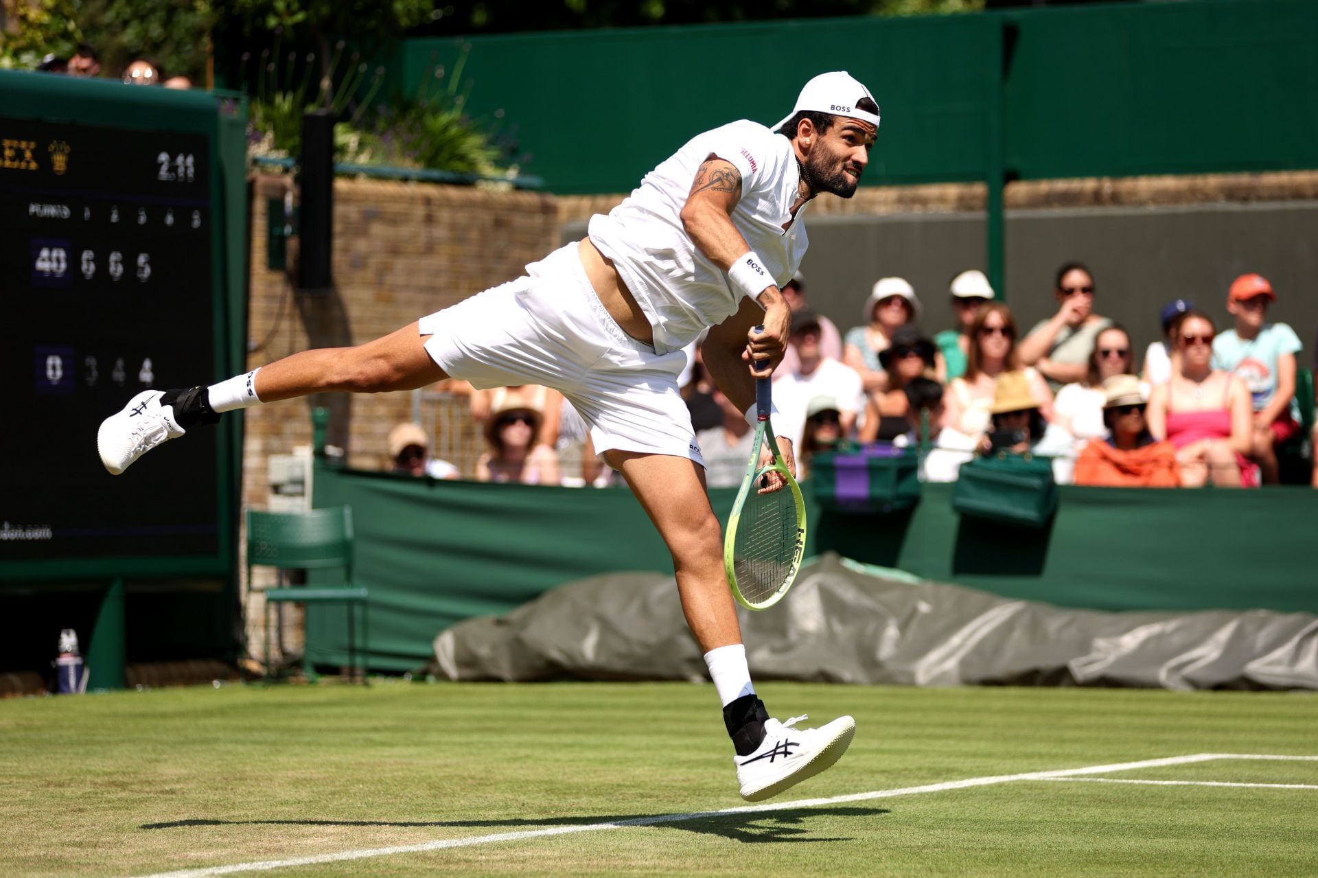 Matteo Berrettini at the 2023 Wimbledon.