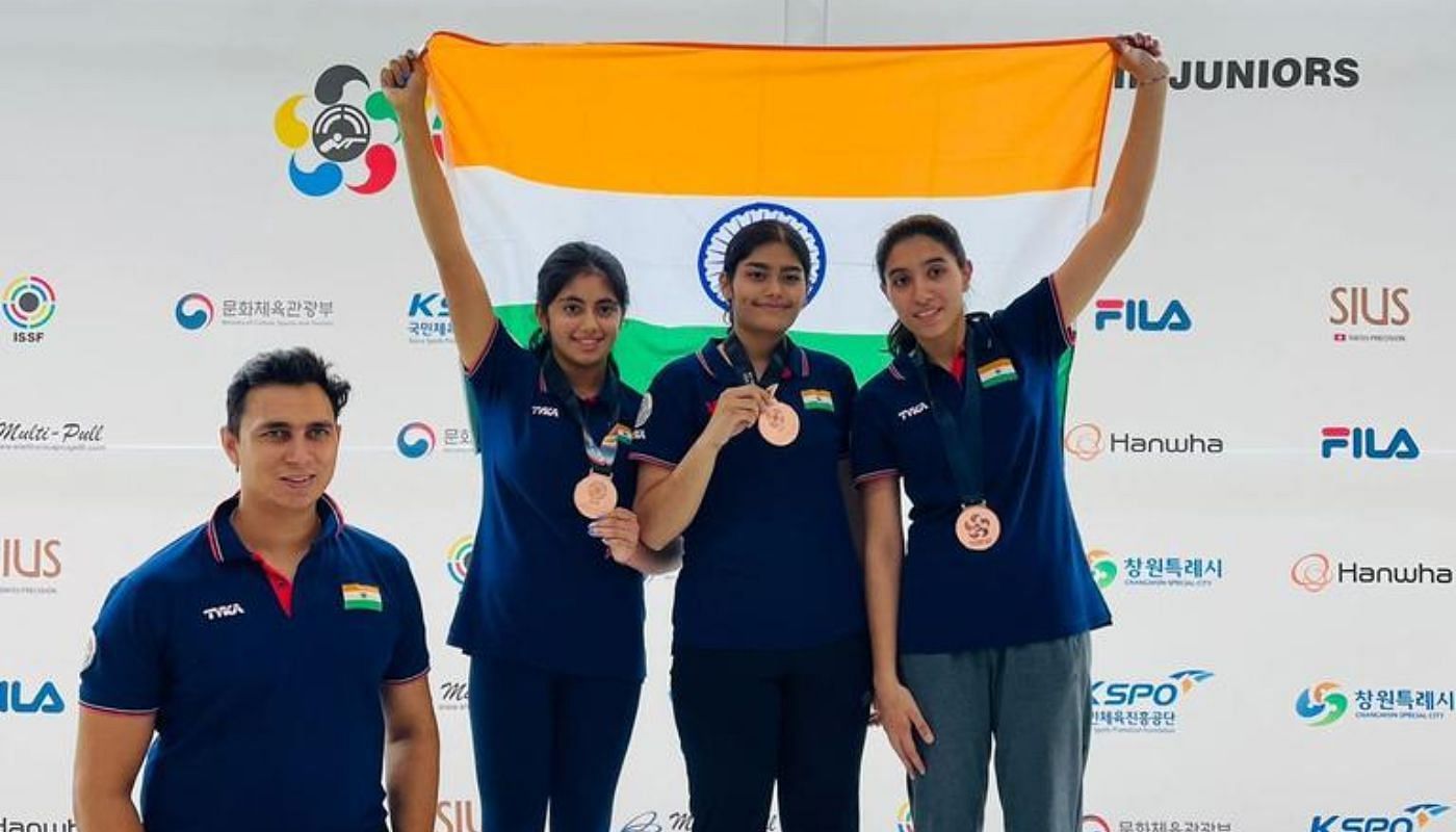 India wins two bronze medals on Day 7 of ISSF Junior World Championships 2023 (Image via SAI Media)