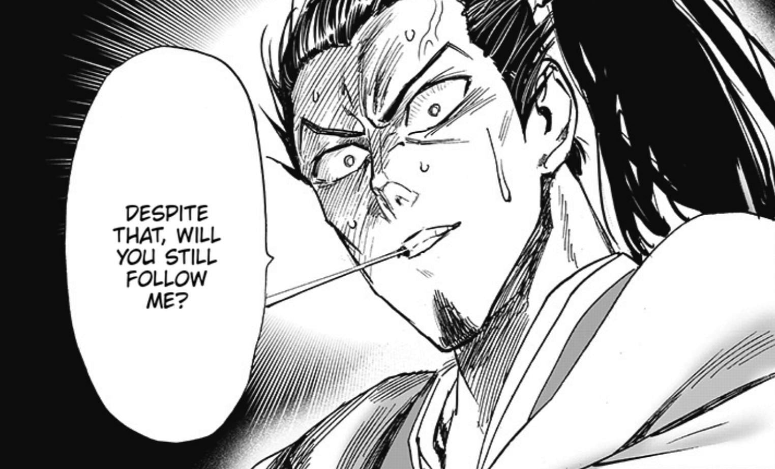 Atomic Samurai in One Punch Man chapter 189 (Image via Shueisha)