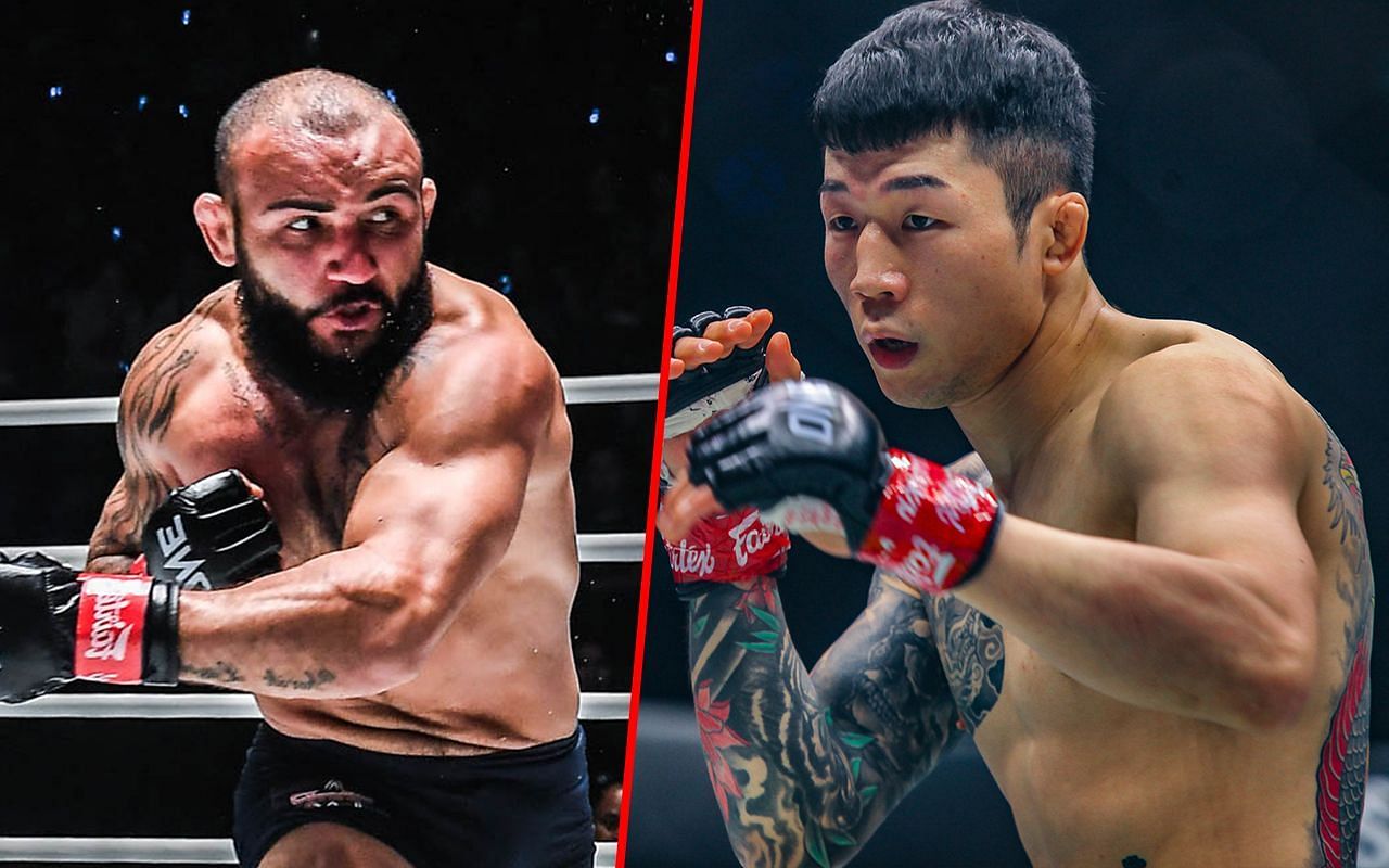 John Lineker (L) / Kim Jae Woong (R) -- Photo by ONE Championship