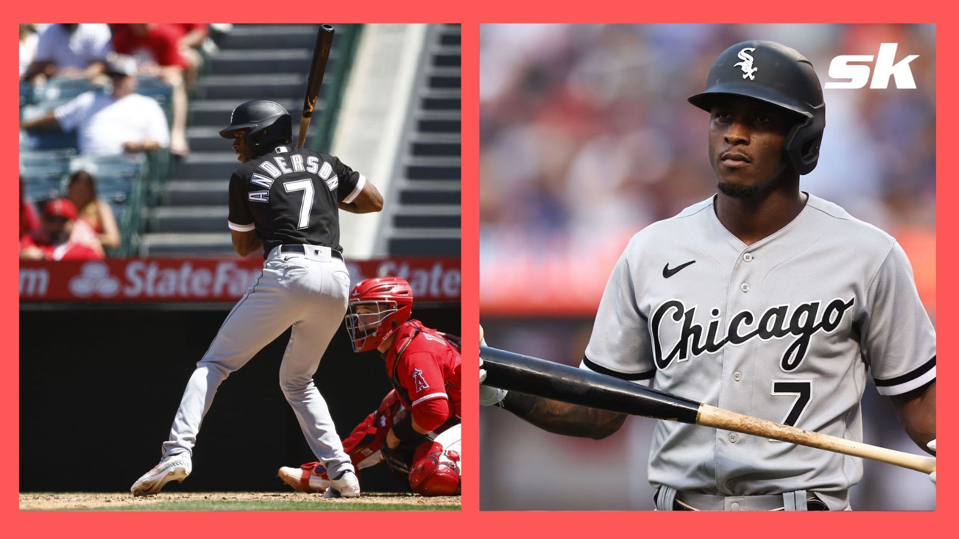 Tim Anderson of the Chicago White Sox warms up prior to a game