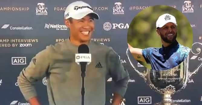 "Are you a leaderboard watcher" - When Steph Curry crashed Collin Morikawa’s post round presser at the PGA Championship
