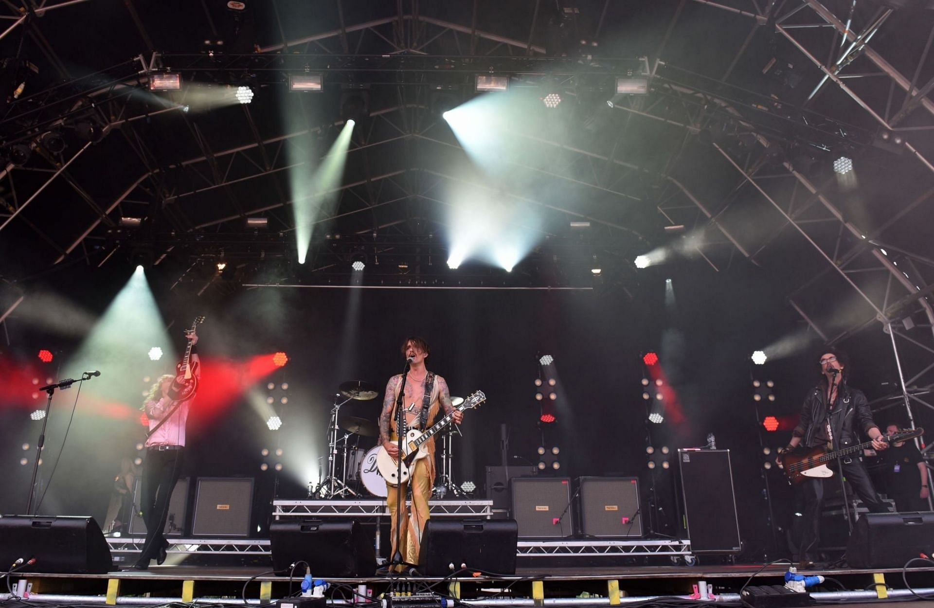 The Darkness at the Cornbury Festival at Great Tew Park  in Oxford, England on July 08, 2022 (Image via Getty Images)