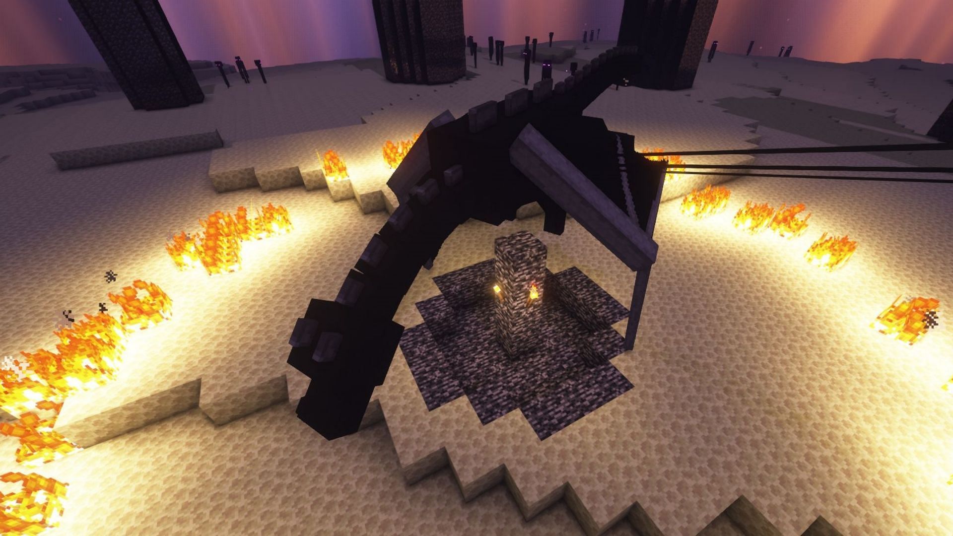 This mod adds several new attacks to Ender Dragon (Image via Mojang Studios || 9Minecraft)