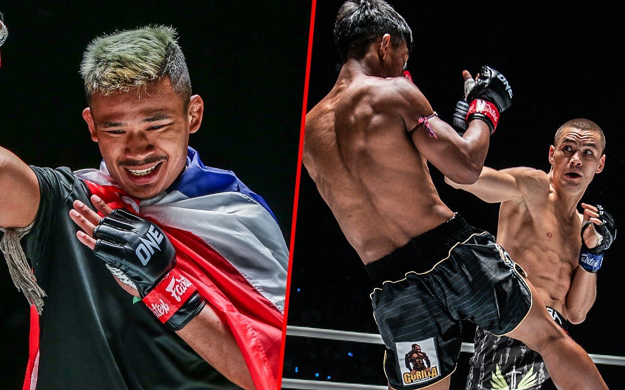 Superlek (L) and Tagir Khalilov (R) | Photo credit: ONE Championship