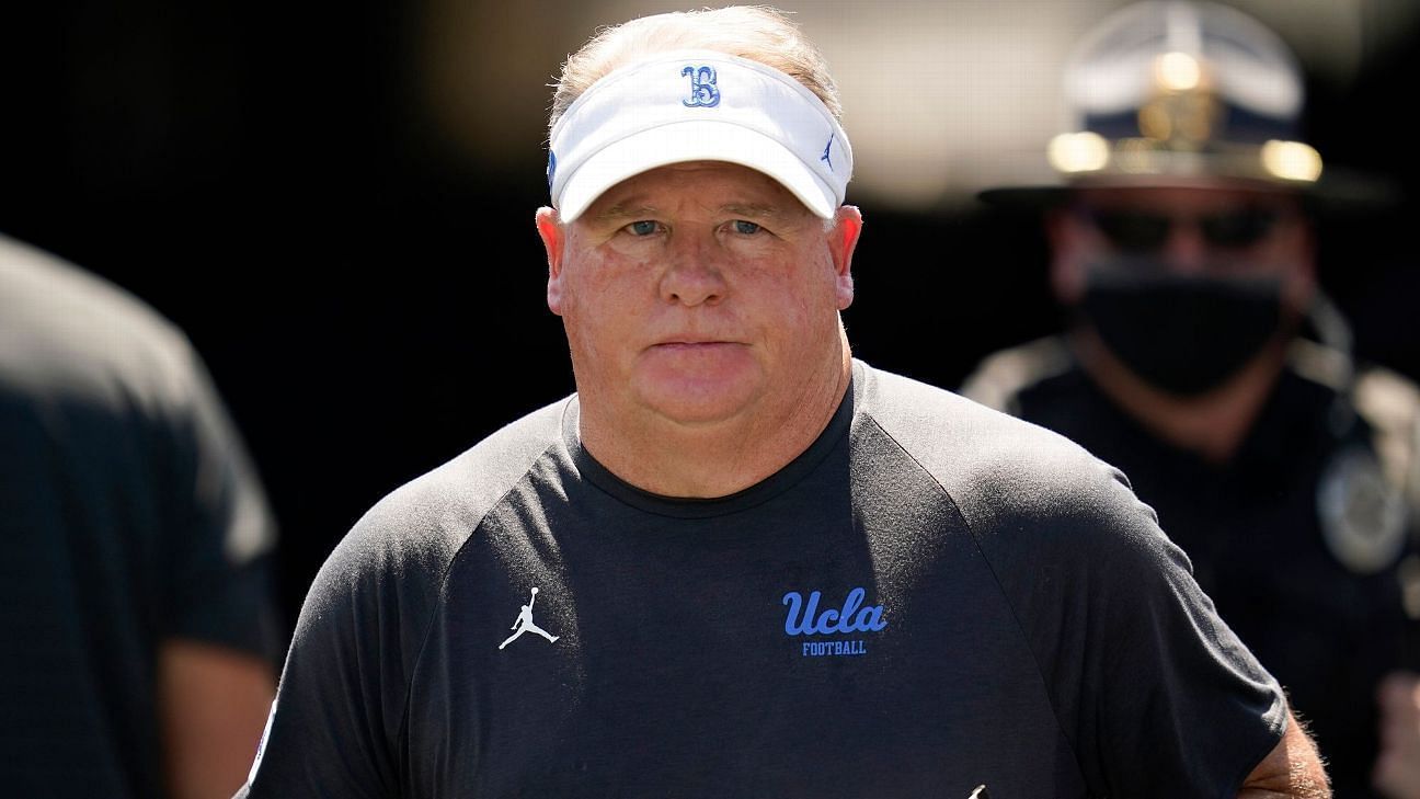 Head coach of the UCLA Bruins Football, Chip Kelly 