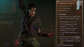 5 Best Diablo 4 Sorcerer builds that use Iceheart Brais