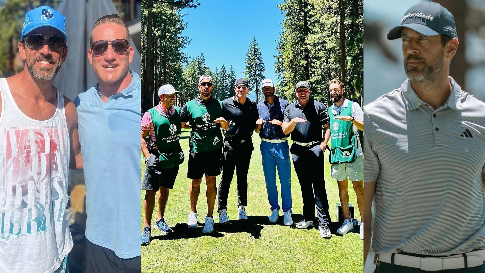 Aaron Rodgers at the 2023 American Century Championship Golf Tournament. (Image credit: Aaron Rodgers on Instagram)