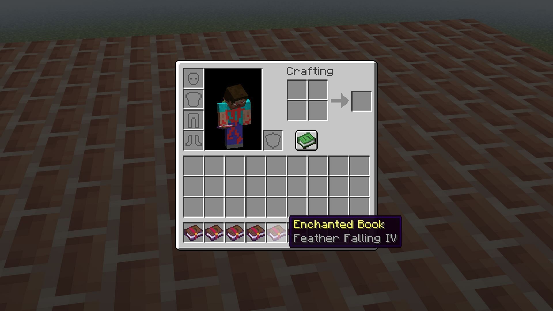 Feather falling enchantment in Minecraft (Image via Mojang)