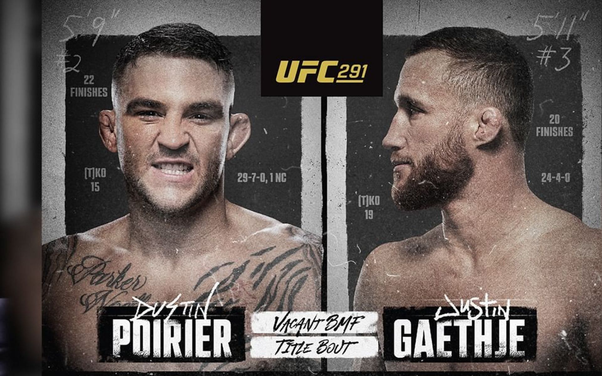 Dustin Poirier (left) Justin Gaethje (right) [Image courtesy @ufc on Instagram]