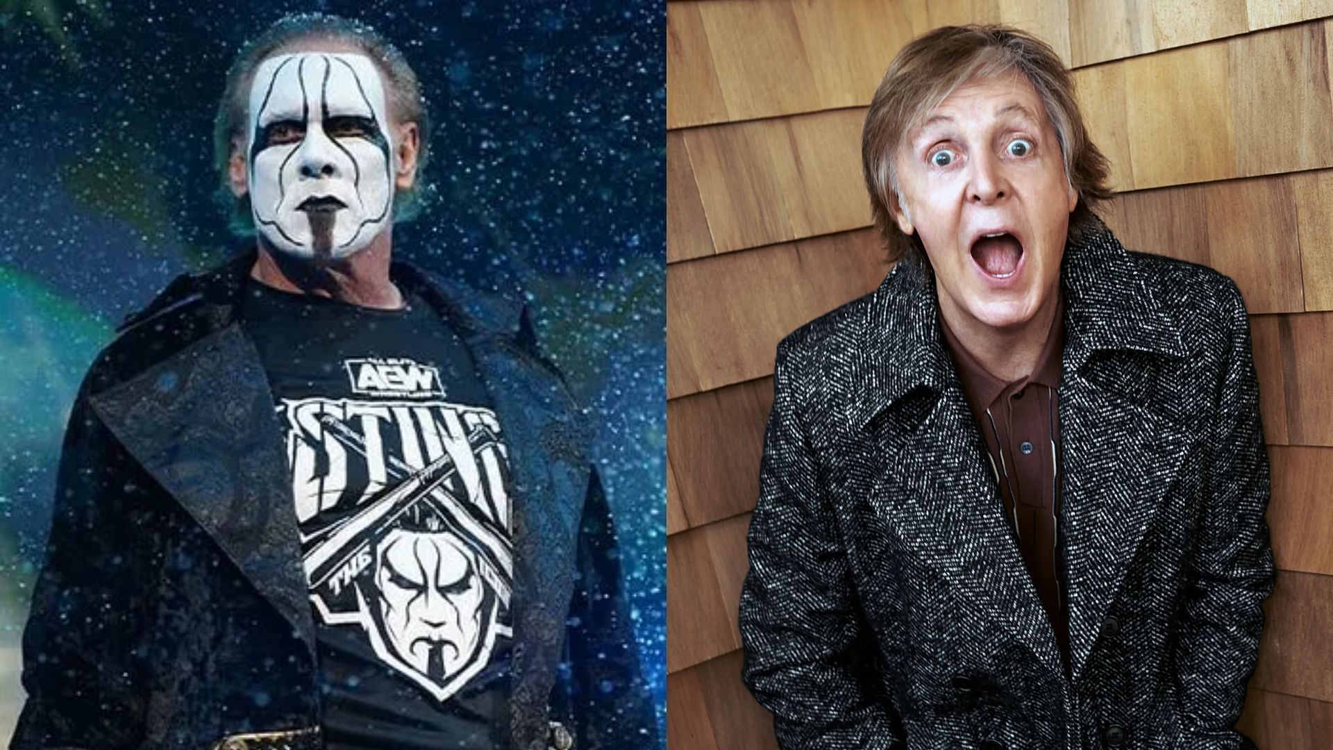 What do AEW star Sting and Beatles singer Sir Paul McCartney have in common?