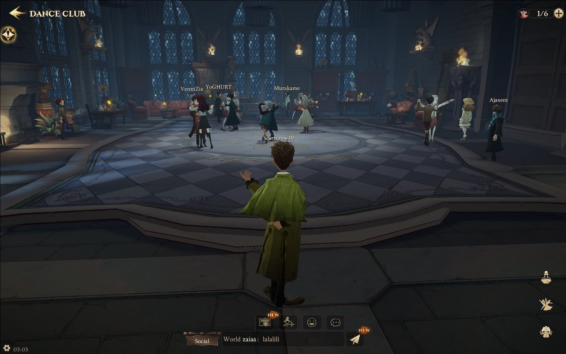 The Dance Club in Harry Potter Magic Awakened (Image via WB Games)