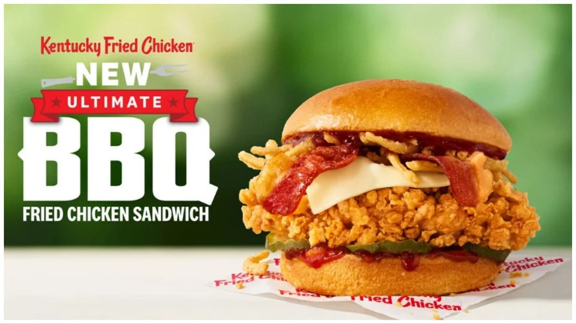 The company offered the Ultimate BBQ Fried Chicken Sandwich in June (Image via KFC)