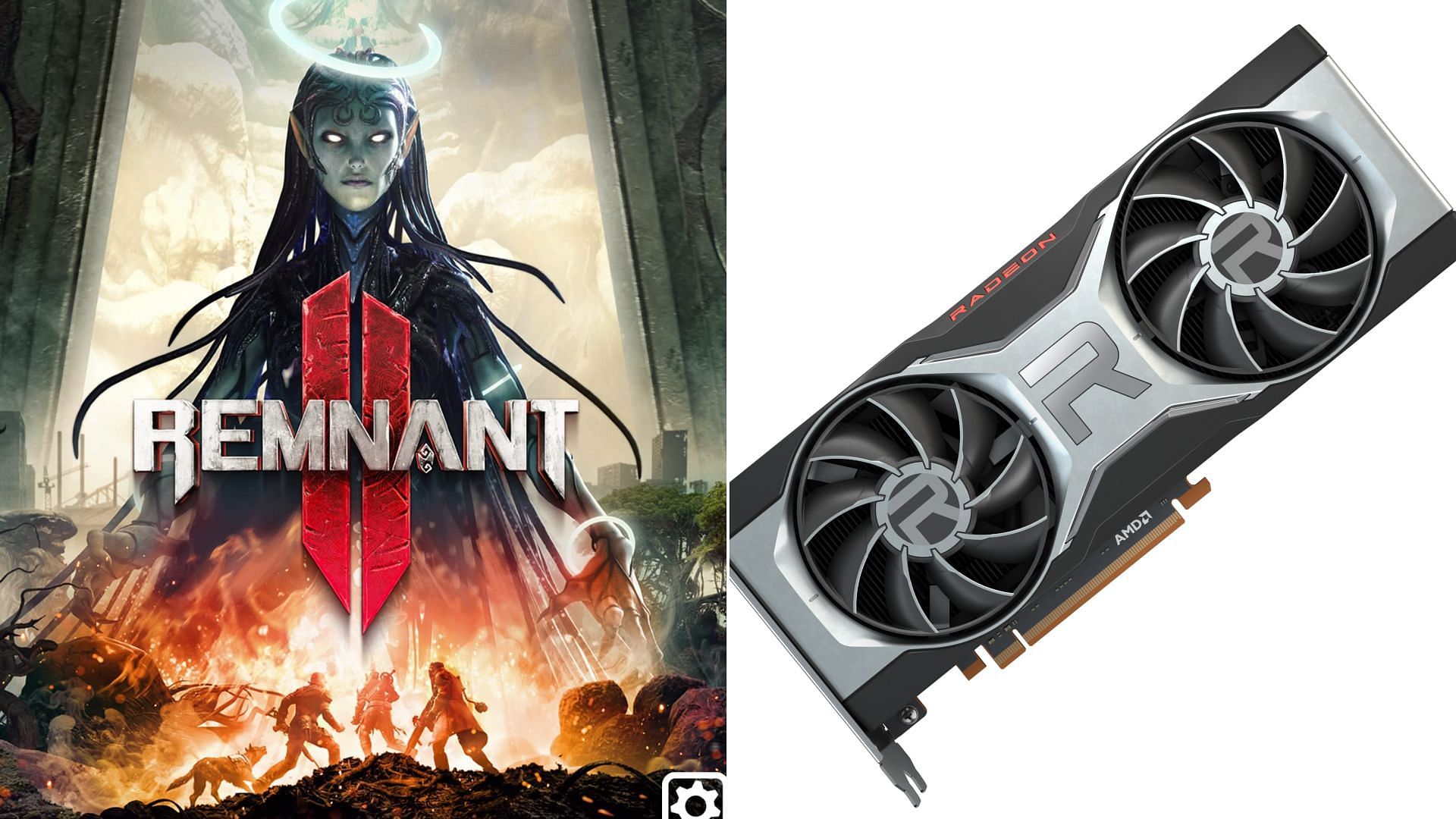 The AMD Radeon RX 6700 XT and RX 6750 XT are decent cards for playing Remnant 2 (Image via AMD and Gearbox)