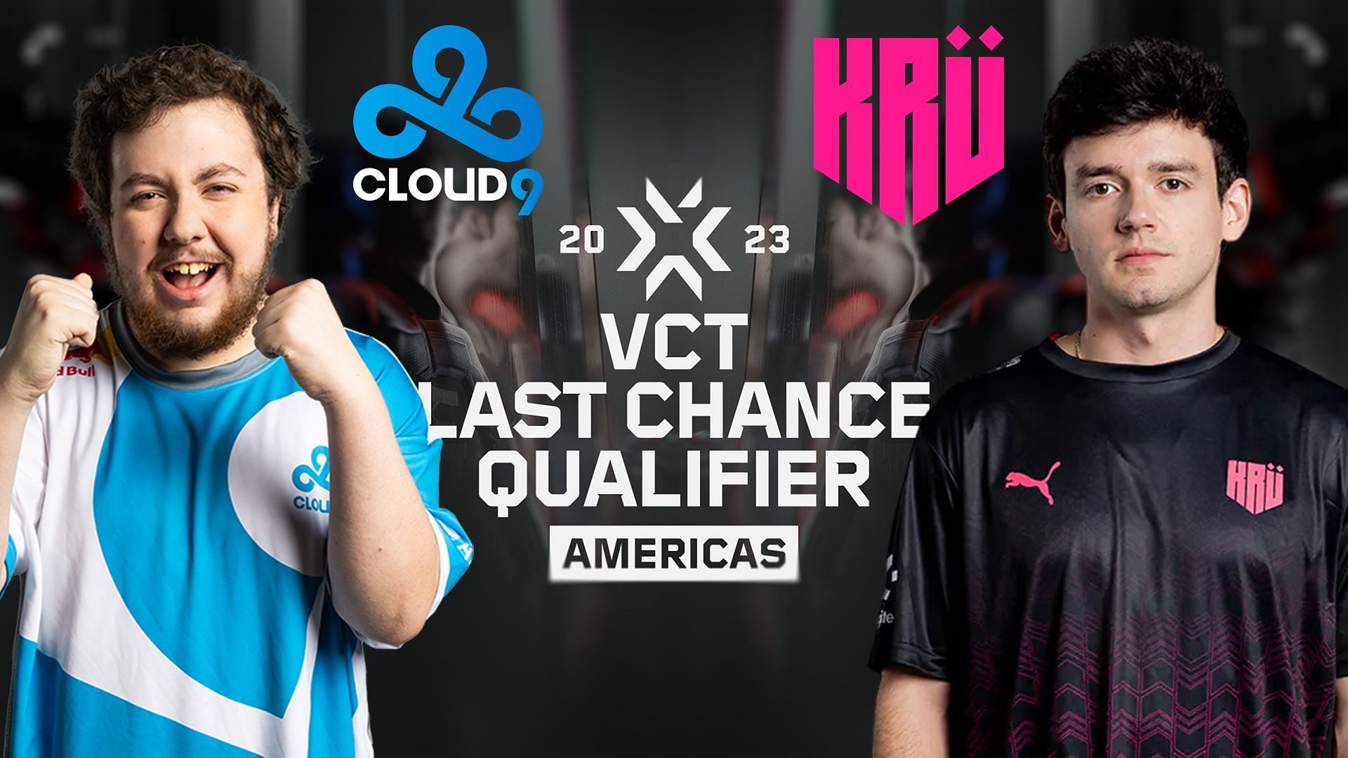 Cloud9 vs KR&Uuml; Esports in VCT Americas LCQ 2023 (Image via Sportskeeda)