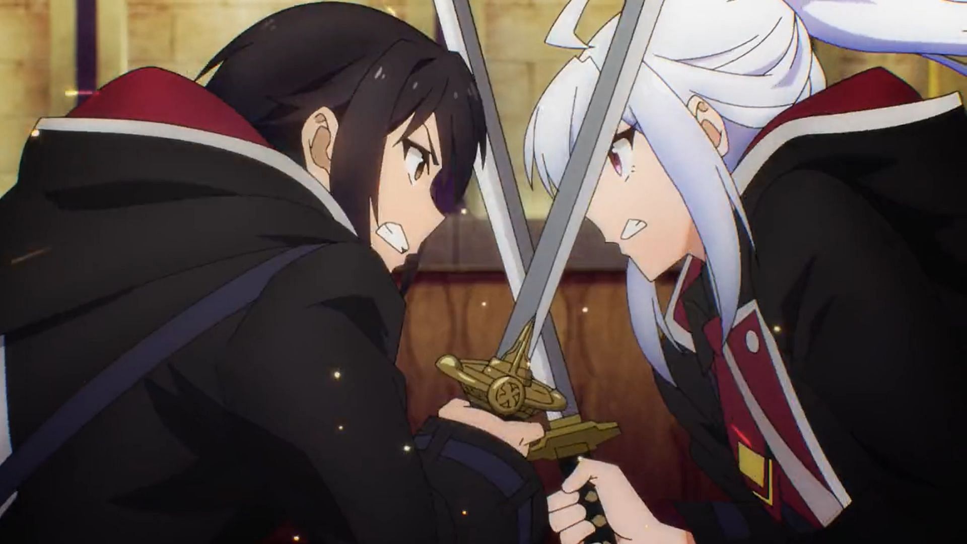 Oliver and Hibiya in Reign of the Seven Spellblades (Image via J.C.Staff)