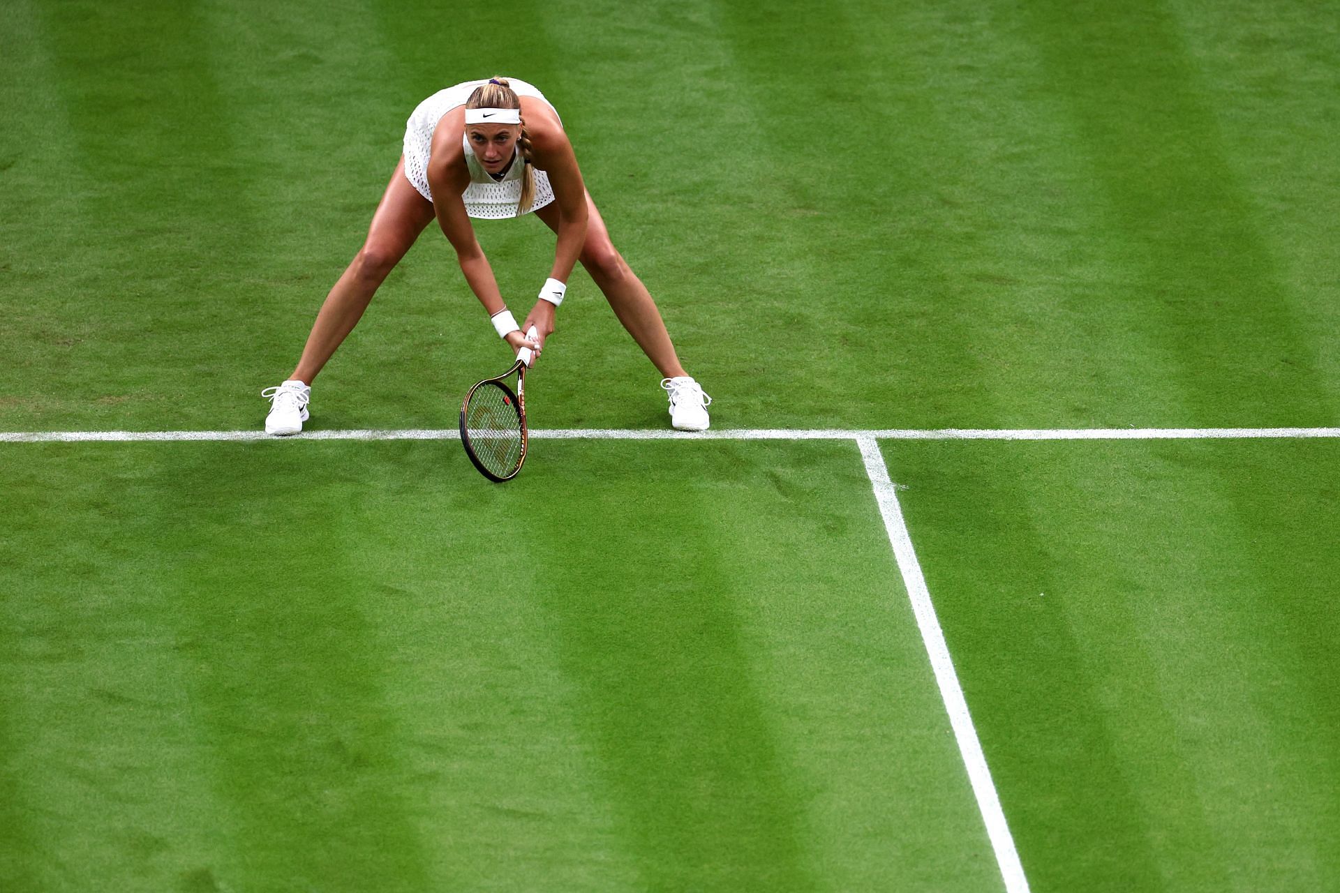 Petra Kvitova at the 2023 Wimbledon Championships.