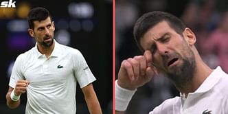 Novak Djokovic mocks fans with fake crying after Wimbledon taunting during semifinal clash against Jannik Sinner