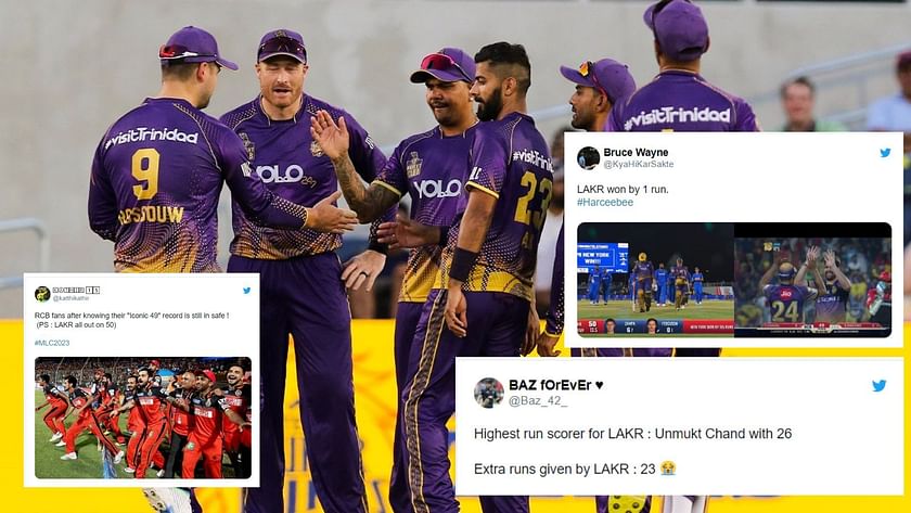 RCB's record of 49 is still intact': Fans mocks RCB after LAKR