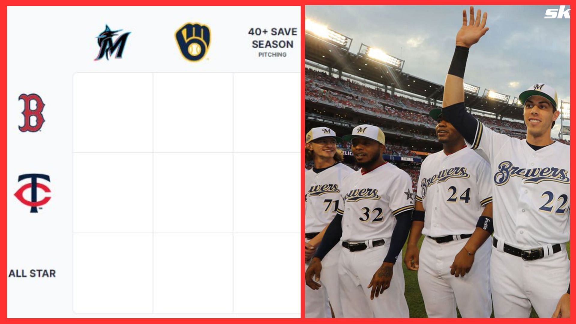 Which All-Star players have played for the Milwaukee Brewers