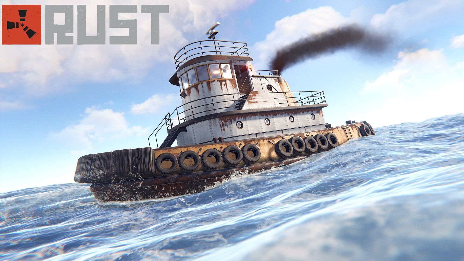 Rust Deep Sea update (July 2023): Water refresh, drivable tugboats, ferry terminal monument, and more (Image via Facepunch Studios)