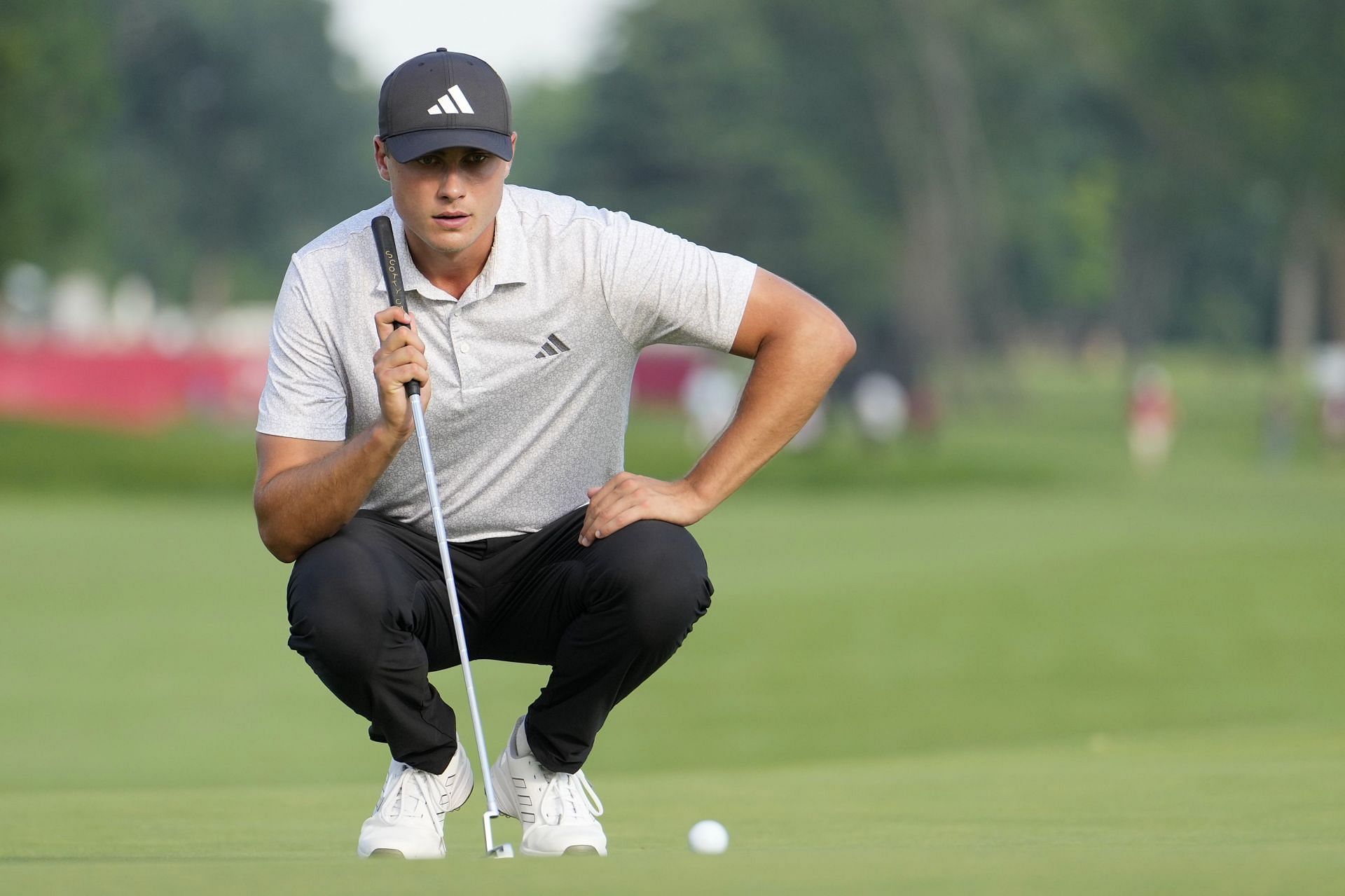 Ludvig Aberg at the 2023 Rocket Mortgage Classic (Image via Getty).