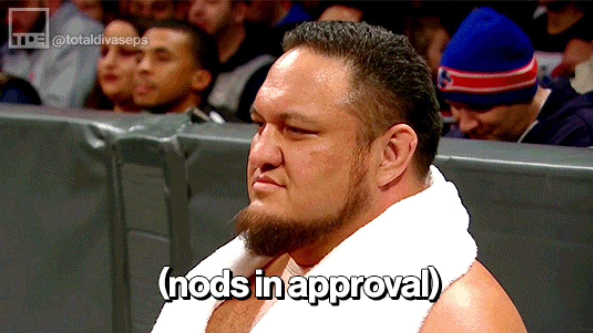 Here is the picture of the GIF Samoa Joe posted to his Twitter.