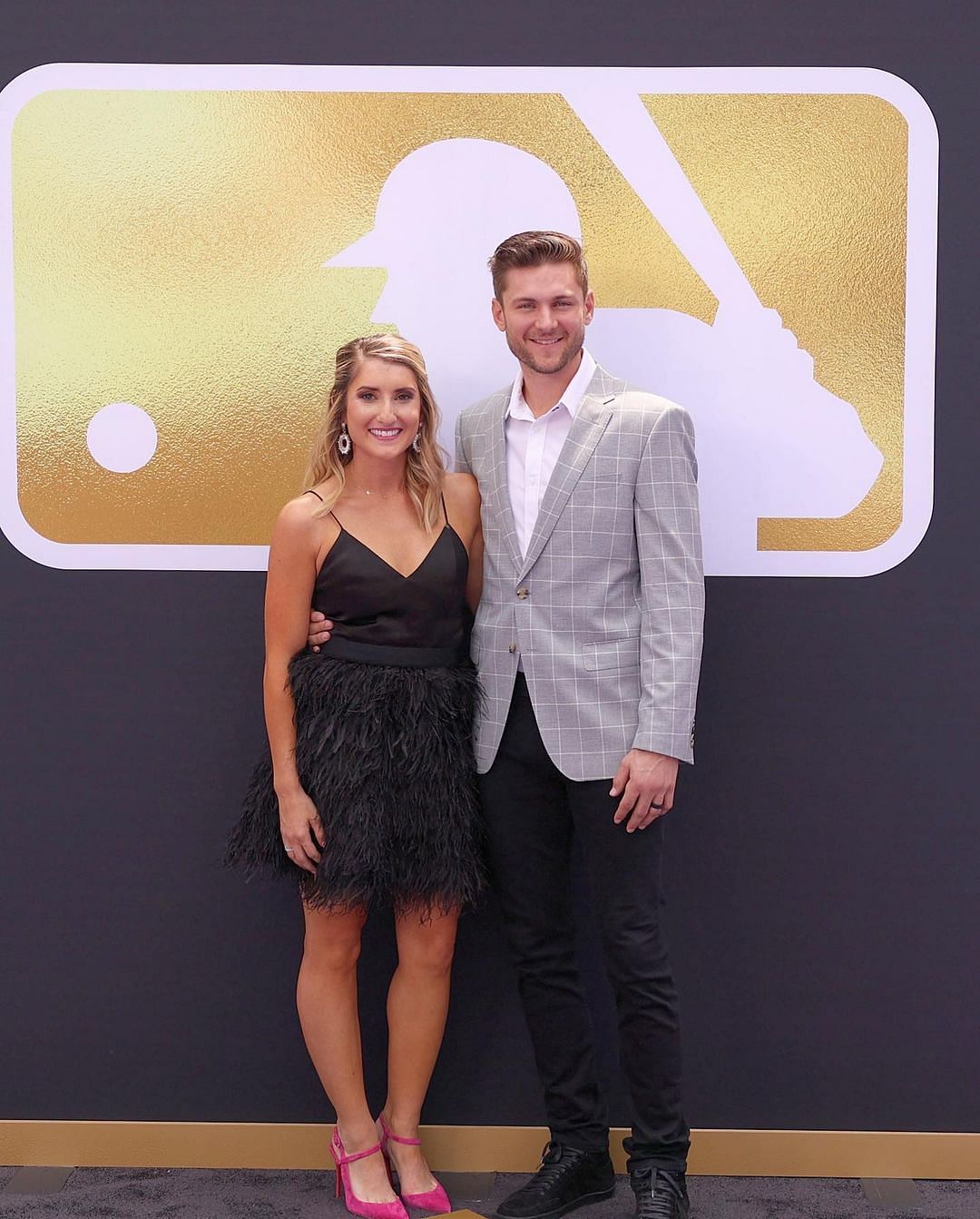 Trea Turner with his wife