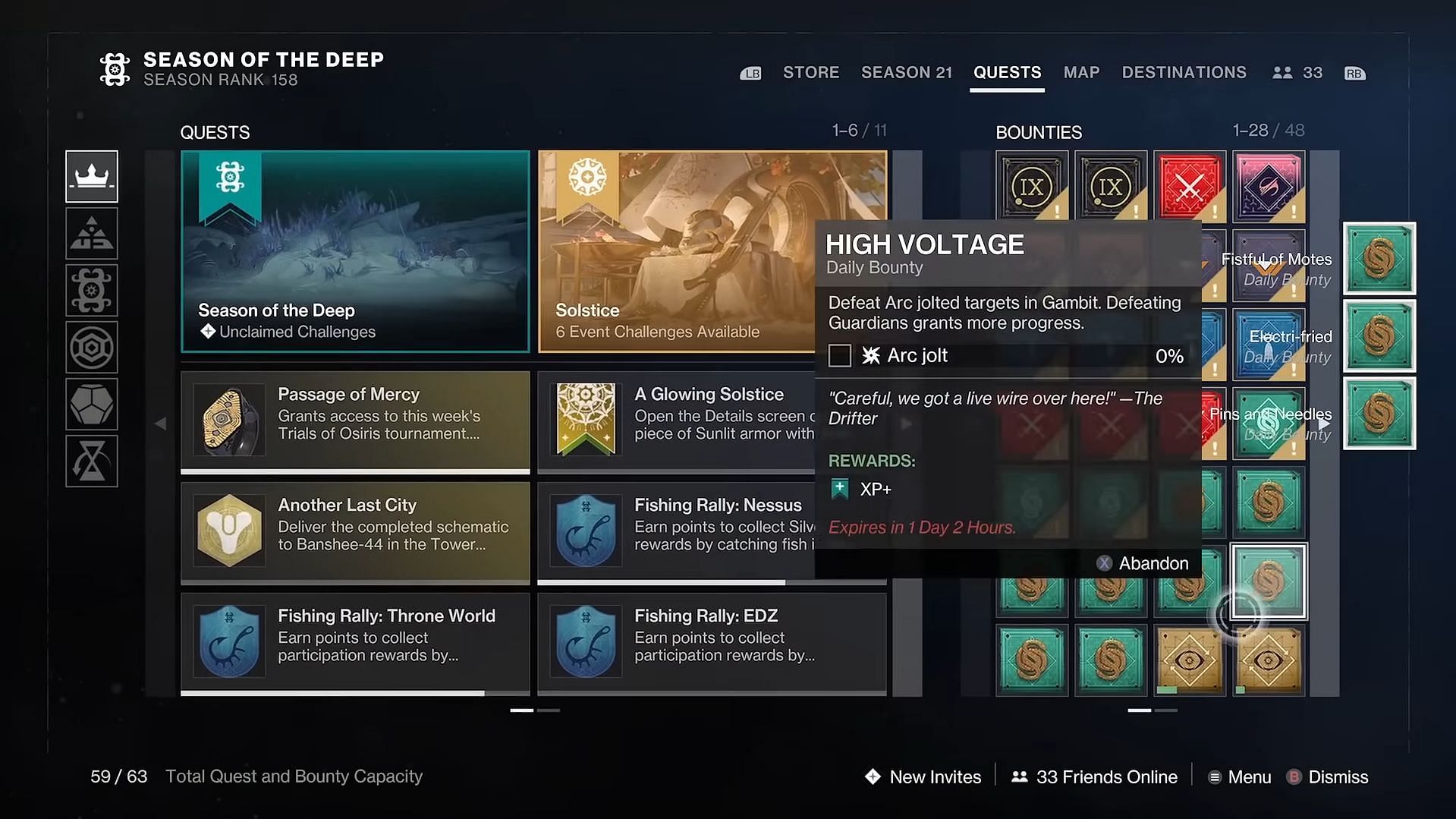 Gambit bounty hoarding (Image via Destiny 2)